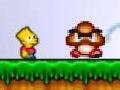 Jeu Bart and Homer in Mario World