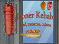 Jeu Doner Kebab Salad, Tomatoes, Onions