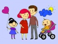 Jeu Happy Family Coloring Book