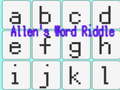 Jeu Allen's Word Riddle