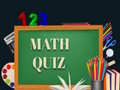 Jeu Math Quiz 