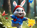 Jeu Jigsaw Puzzle: Running Rabbit