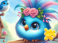 Jeu Jigsaw Puzzle: Cute Blue Bird