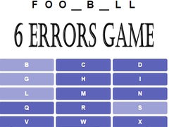 Jeu 6 Errors Game