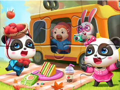 Jeu Jigsaw Puzzle: Little Panda Picnic