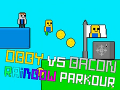 Jeu Obby vs Bacon Rainbow Parkour