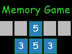 Jeu Memory game
