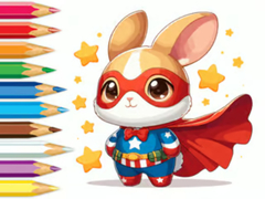 Jeu Coloring Book: Super Rabbit