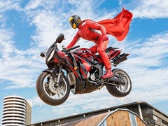 Jeu Real Motorbike Super Hero Stunt 3D