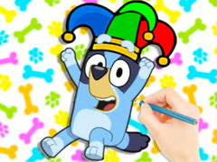 Jeu Coloring Book: Clown Bluey