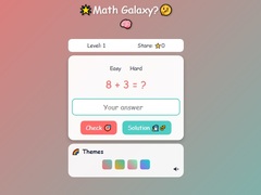 Jeu Math Galaxy