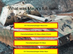 Jeu Tank Quiz: Maus