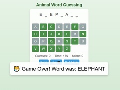 Jeu Animal Word Guessing Game