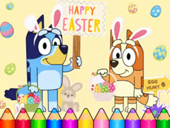 Jeu Coloring Book: Bluey Happy Easter