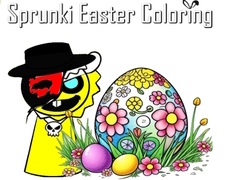 Jeu Sprunki Easter Coloring
