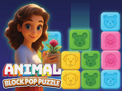 Jeu Animal Block Pop Puzzle