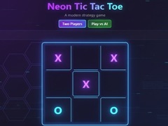 Jeu Neon Tic-Tac-Toe