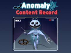 Jeu Anomaly Content Record