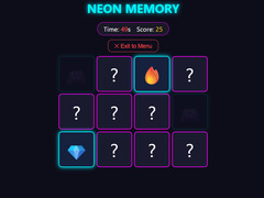 Jeu Neon Memory