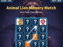 Jeu Animal Lion Memory Match