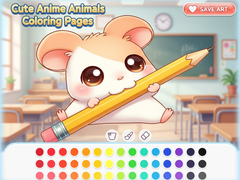 Jeu Cute Anime Animals Coloring Pages