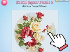 Jeu Round jigsaw Puzzle 2 - Assemble Bouquet flowers