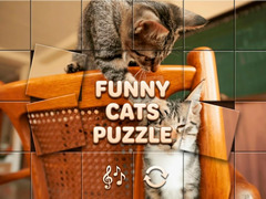 Jeu Funny Cats Puzzle