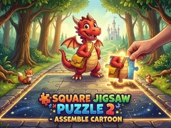 Jeu Square jigsaw Puzzle 2 - Assemble Cartoon