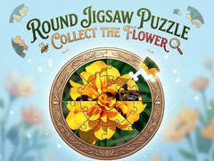 Jeu Round jigsaw Puzzle - Collect the Flower
