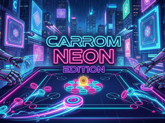 Jeu Carrom Neon Edition