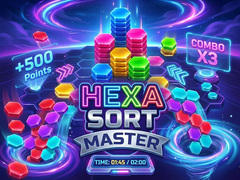 Jeu Hexa Sort Master