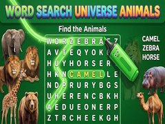 Jeu Word Search Universe Animals