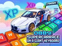 Jeu Obby: Supercar Race on a Giant Keyboard