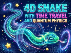 Jeu 4D Snake with Time travel and Quantum Physics