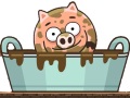 Piggy dans une flaque d